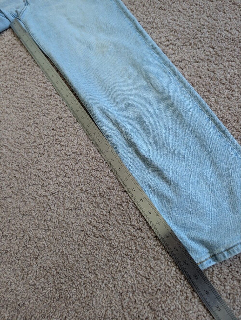 Levis Womens Light Wash Blue Stretch Ribcage Straight Ankle Jeans 28x32 - Picture 14 of 16